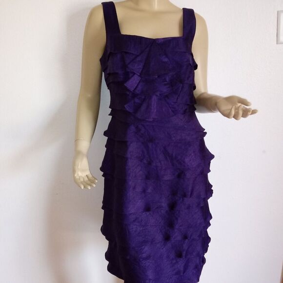NEW Tiered Shimmery Purple Cocktail Party … - Picture 8 of 8